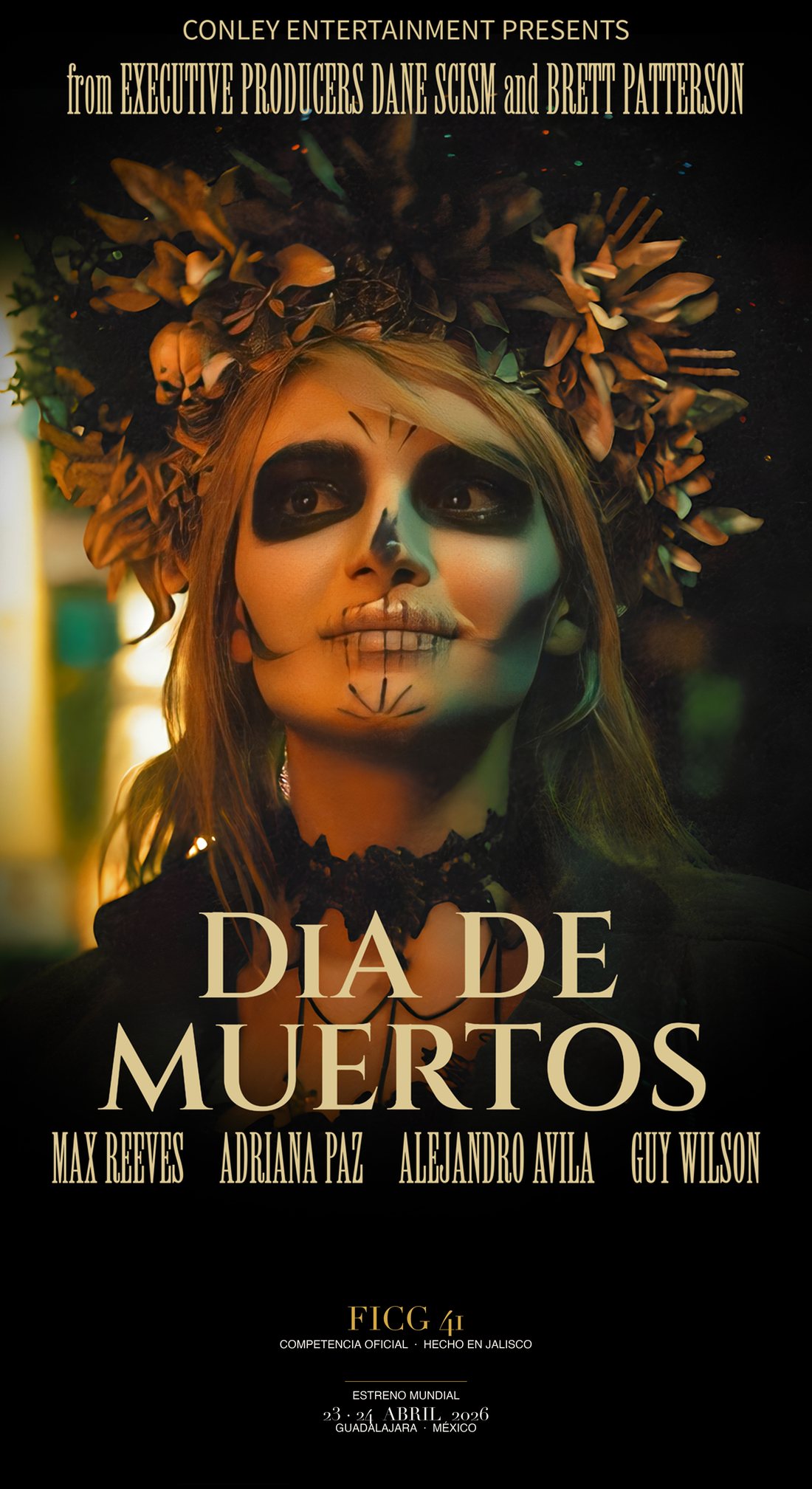 Póster de Día de Muertos — estreno mundial FICG 41